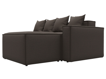 Диван угловой модульный Лига-063 угол правый, рогожка Амур