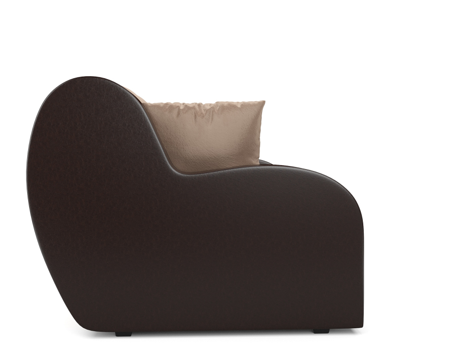 Диваны с ящиком для белья, Диван аккордеон Барон НПБ 155х200 Микровелюр/Экокожа