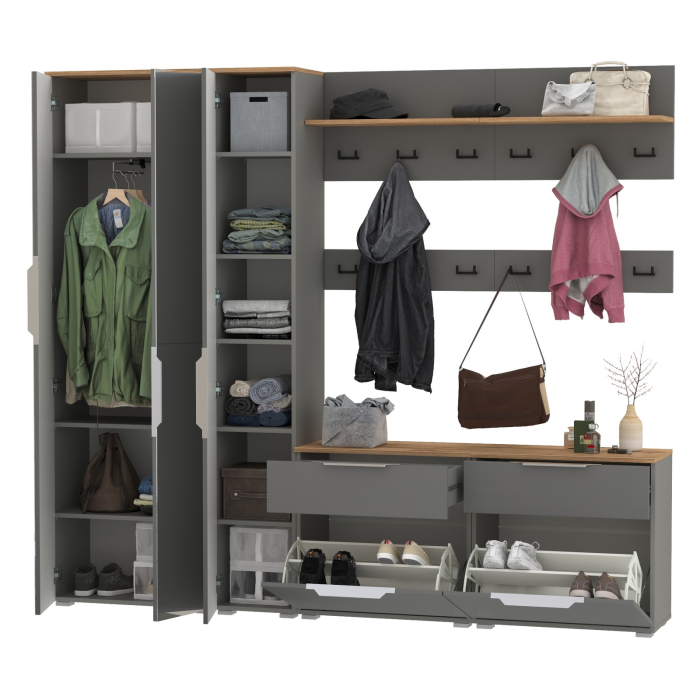 Прихожие, Мебель Октава для прихожей набор модулей № 33