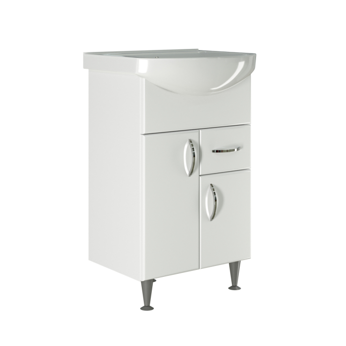 Тумбы без раковины, Тумба д/ванной КОМФОРТ-52 под умывальник Альфана-52 (ПВХ)