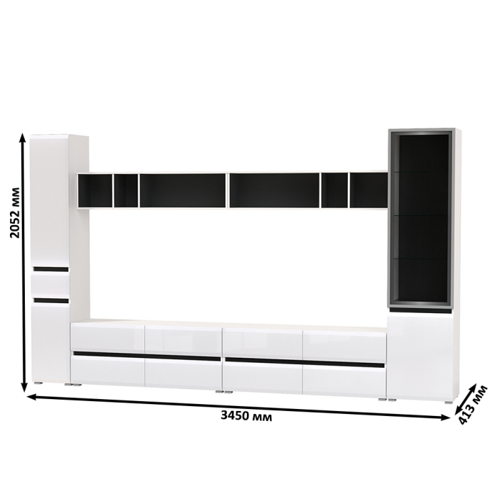 Стенки для гостиной, Сидней Комплектация № 81