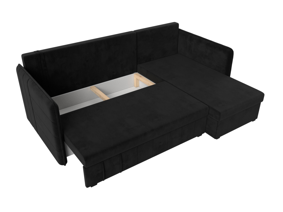 Диваны угловые в гостиную, Диван угловой Слим универсальный угол, велюр