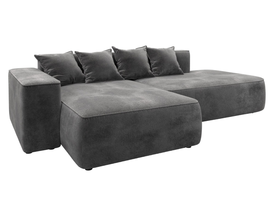 Диваны угловые в гостиную, Диван угловой Лига-065 угол левый, велюр TOWER