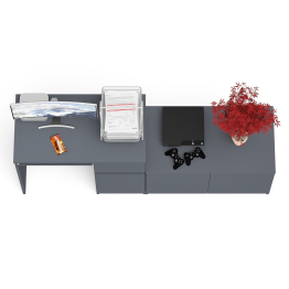 Тумба Мори МА900-1 и стол компьютерный Мори МС-1 правый