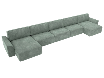 Диван П-образный Лига-048 НПБ МегаЛонг, велюр BRUT