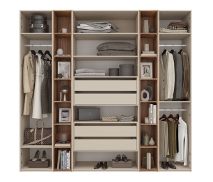 Шкаф 4-х дверный со стеллажами Лаура Компл 1, 2532