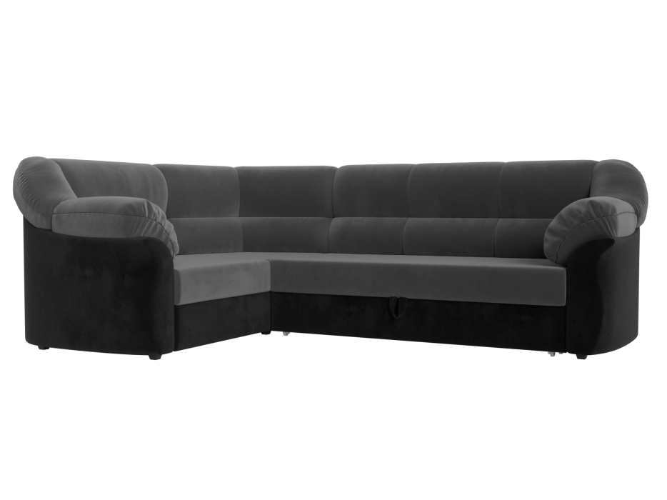 Диваны угловые в гостиную, Диван угловой Карнелла левый угол, велюр