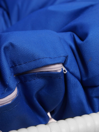 Подвесное кресло ДЛЯ ДВОИХ с ротангом белое