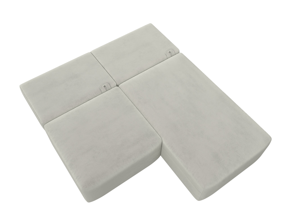 Диваны угловые в гостиную, Диван угловой модульный Лига-060 НПБ угол универсальный, велюр TOWER