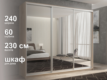 Шкаф-купе 3х дверный Кааппи 1 240х60