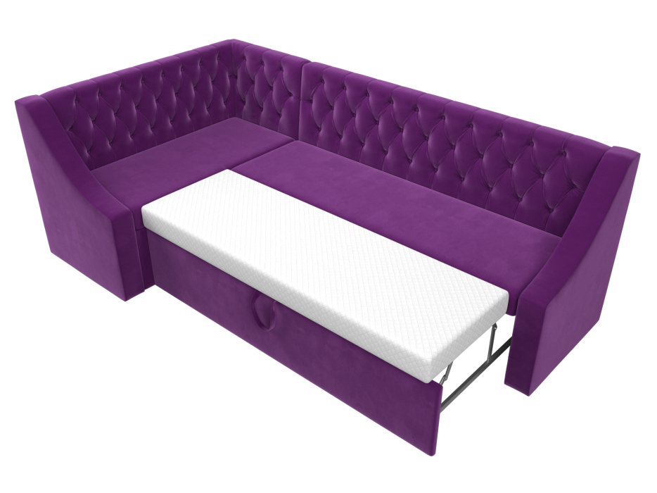 Диваны угловые кухонные, Кухонный угловой диван Мерлин левый угол микровельвет