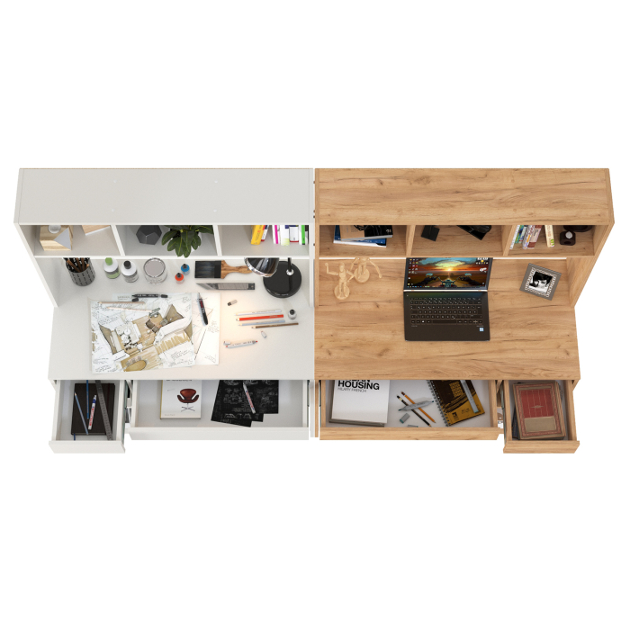 Прямые компьютерные столы, Компьютерный стол для двоих детей Комфорт 12.77F