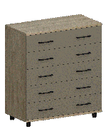 Комоды, Модульная система Грейс Комод КМ-5021  Гикори Джексон Светлый