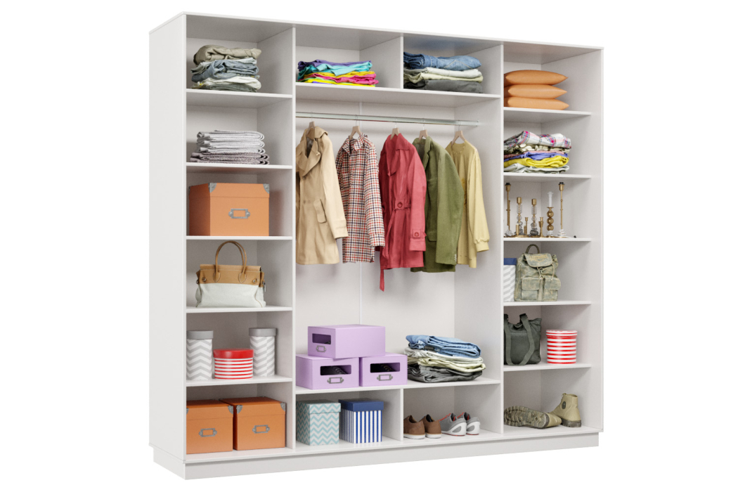 Шкафы-купе 3-х дверные, Шкаф-купе Премьер Лайт 58 (08;11;08) трехдверный