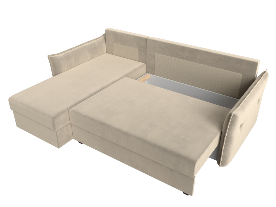 Диваны угловые в гостиную, Угловой диван Лига-004 левый угол, микровельвет