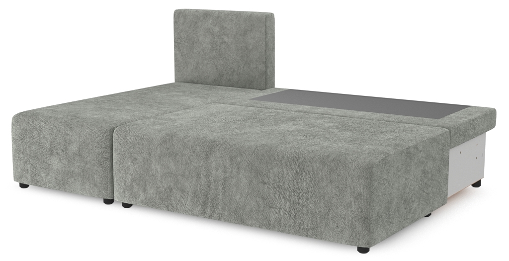 Диваны угловые в гостиную, Угловой диван Каир Lux, велюр, левый