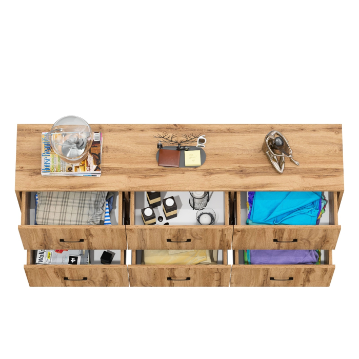 Комоды, Большой комод с шестью ящиками РВК 127-1704