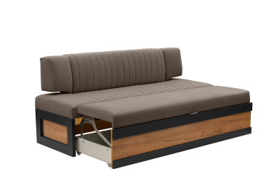 Прямой кухонный диван Парус 174 Дуб крафт золотой