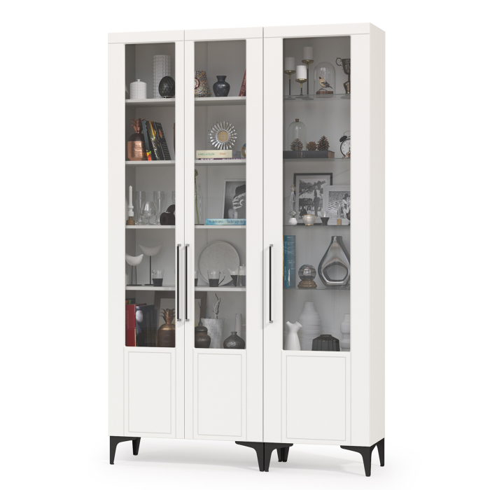 Стенки для гостиной, Сервант с тремя дверками Валенсия № 128