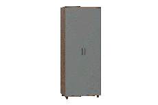 Шкафы двухстворчатые, Модульная система Грейс Шкаф ШК-5008  Гикори Джексон Темный