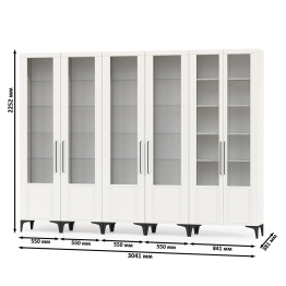 Библиотека 091 белая Валенсия № 133