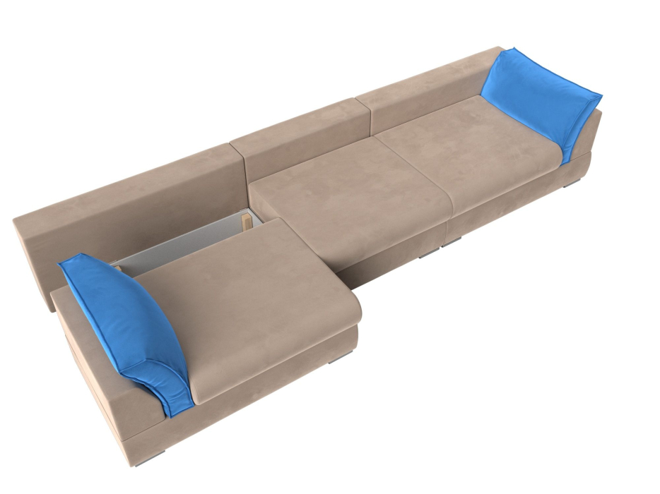 Диваны прямые кухонные, Прямой диван Пекин Long, велюр