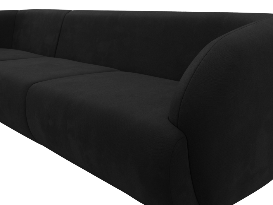 Диваны угловые в гостиную, Диван угловой Лига-041 левый угол, микровельвет