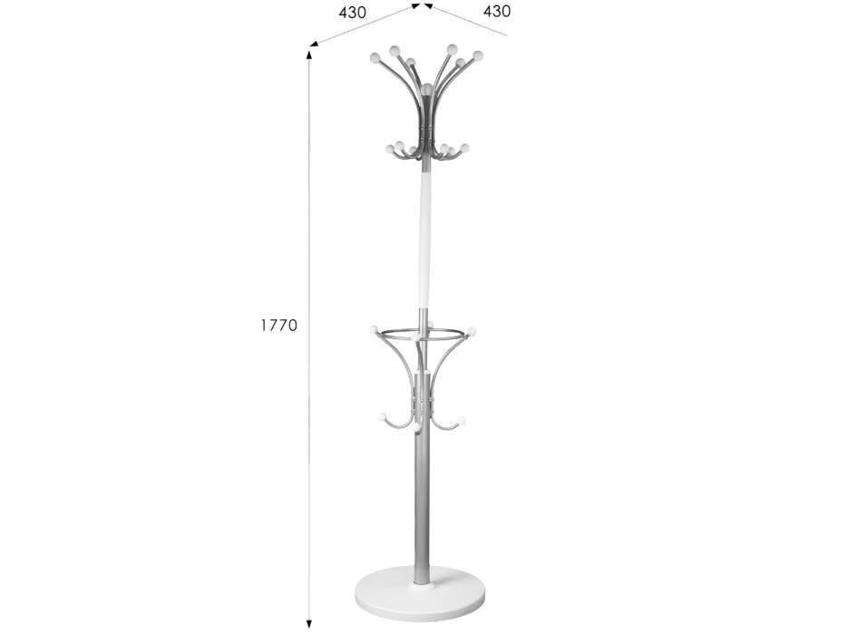 Напольные, Вешалка напольная Мебелик Д 2