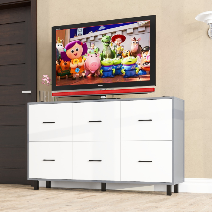 ТВ-тумбы, Комод шесть выдвижных ящиков РВК 127-1504