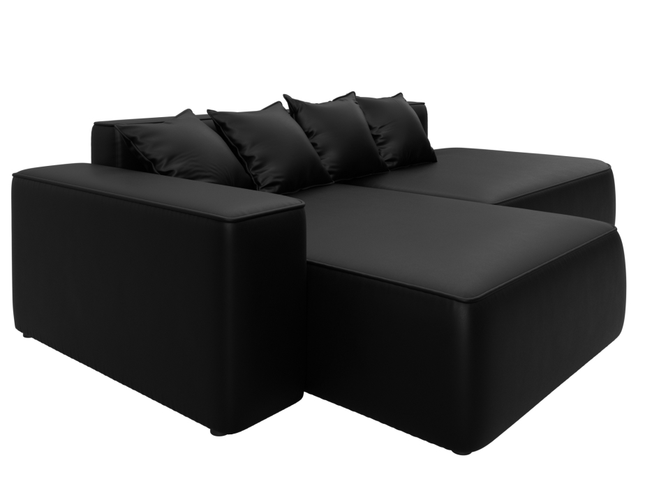 Диваны угловые в гостиную, Диван угловой Лига-065 угол левый, экокожа GRIFON