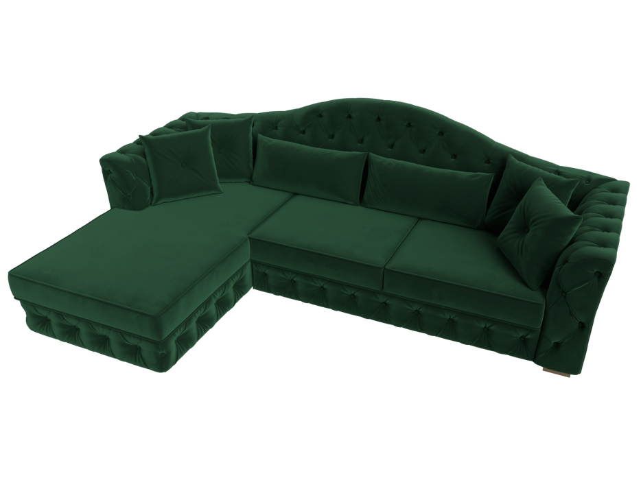 Диваны угловые в гостиную, Диван угловой Артис левый угол, велюр