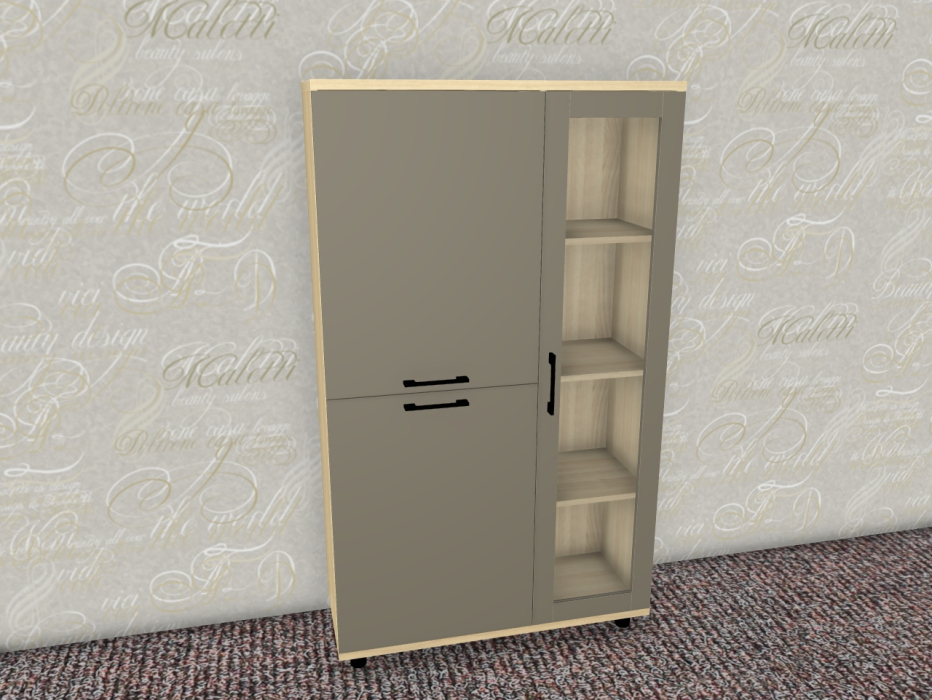Шкафы распашные, Модульная система Грейс Шкаф ШК-5081  Ясень Асахи