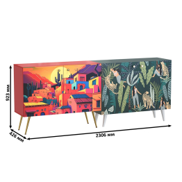 Комоды с рисунками на фасадах Либера и Кармин