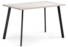 Обеденные столы, Стол деревянный Тринити Лофт 140 25 мм (матовый черный)