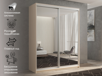 Шкаф-купе 2х дверный Кааппи 1 140х60