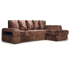 Диваны угловые в гостиную, Угловой диван Марго 1 правый, велюр