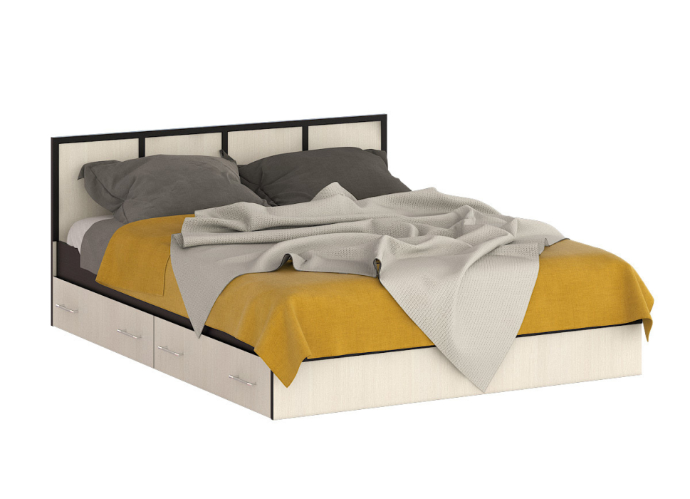 Кровати, Кровать с ящиками Сакура 1600