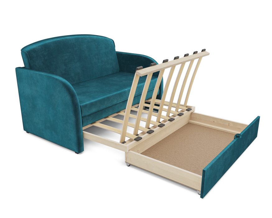 Диваны кровати со спальным местом, Диван прямой выкатной Малютка (Бархат)