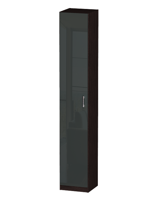 Шкафы одностворчатые, Распашной шкаф Лайф с полками 40*40*240 Венге