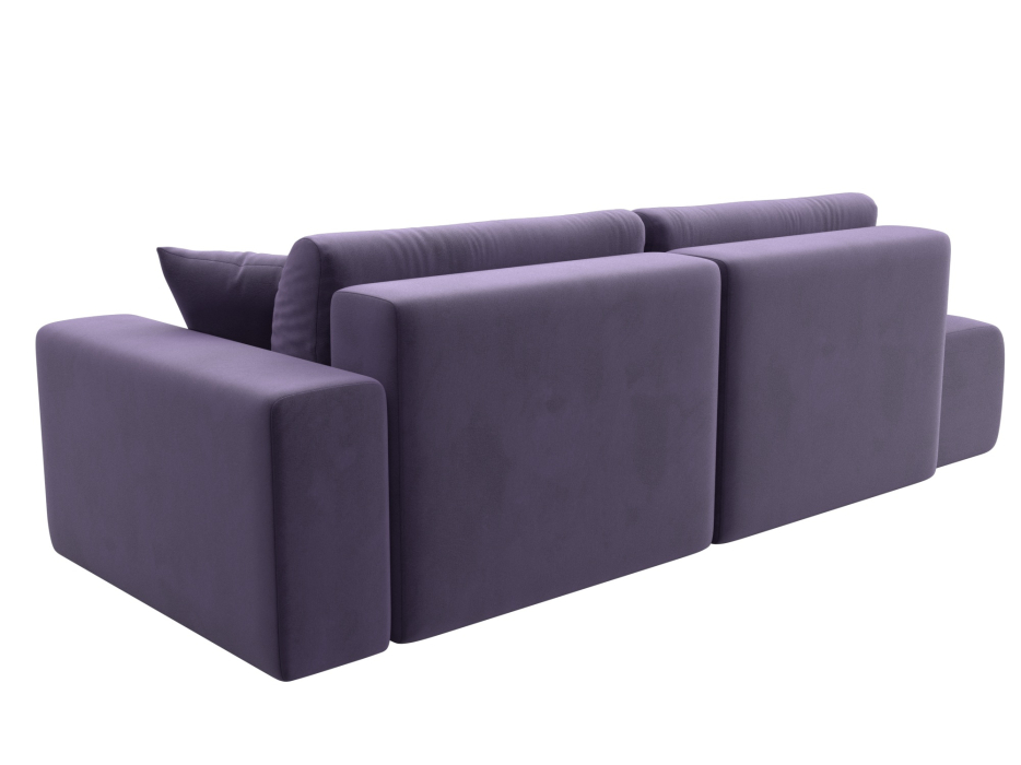 Диваны еврокнижки, Диван прямой Лига-036 Модерн подлокотник справа, велюр