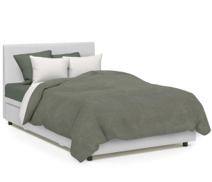 Кровать тахта Классика 90 с подъемным механизмом, рогожка / экокожа