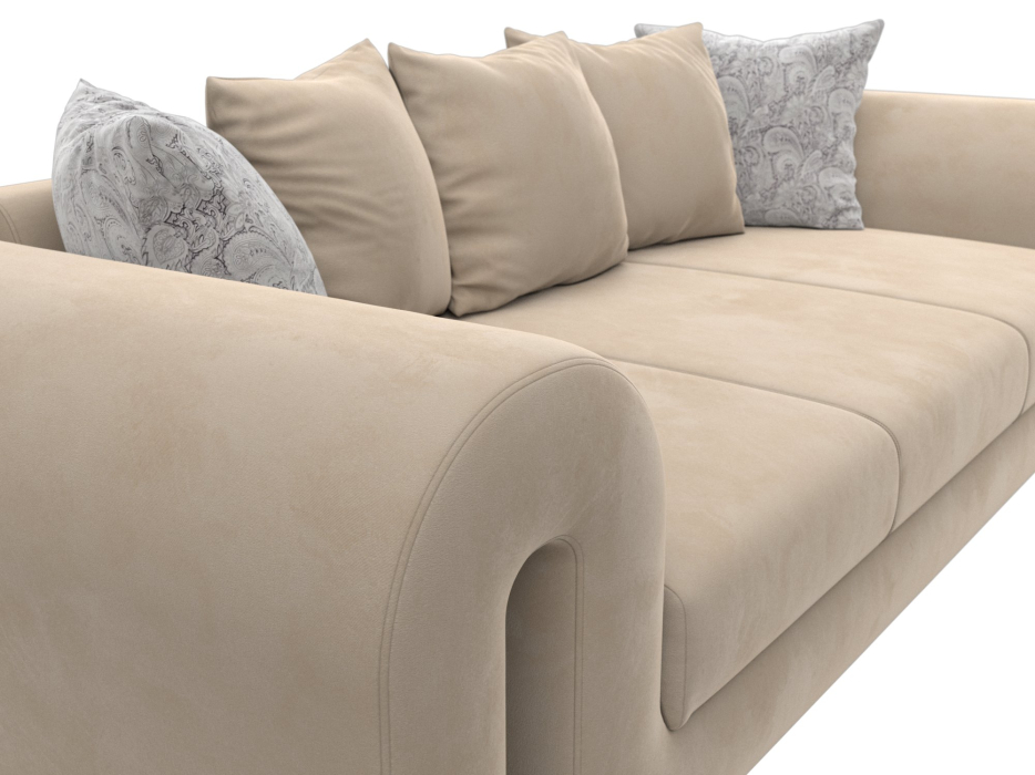 Диваны прямые кухонные, Диван прямой Волна, велюр