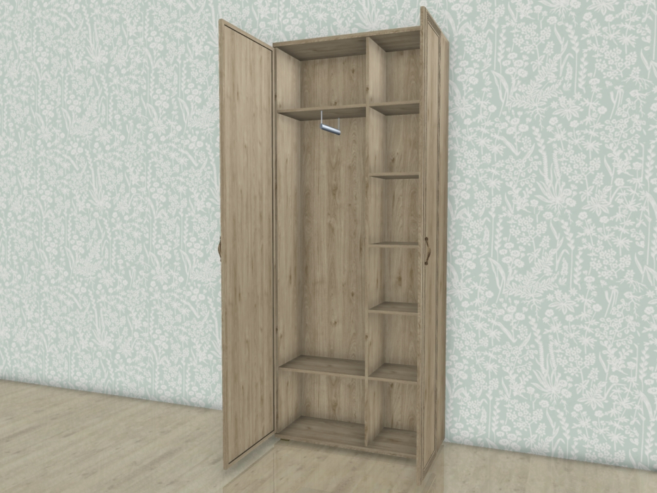 Шкафы двухстворчатые, Модульная система Карина Шкаф ШК-1033 с зеркалом