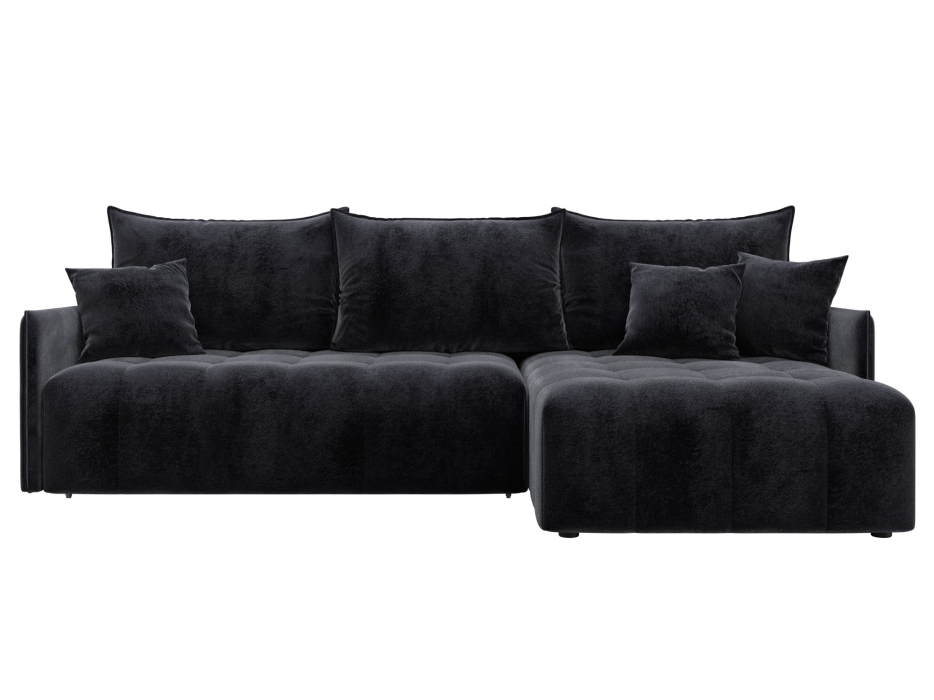 Диваны угловые в гостиную, Диван угловой Лига-054 НПБ угол универсальный, велюр TOWER