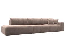 Диваны еврокнижки, Диван прямой Лига-036 НПБ Модерн Лонг подлокотник справа, велюр TOWER