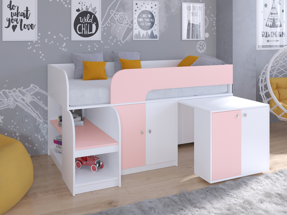 Кровати-чердаки, Кровать-чердак Астра 9 V8 Белый