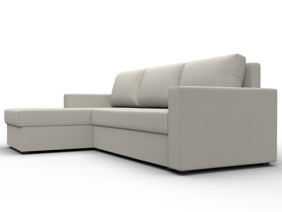 Диваны угловые в гостиную, Угловой диван Траумберг Лайт левый угол, рогожка