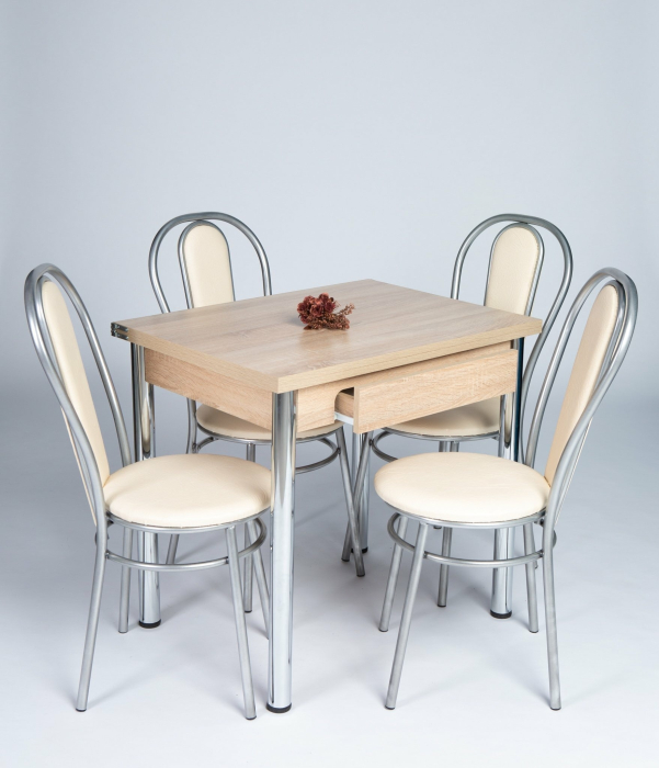 Обеденные группы, Обеденная группа С Ящиком/венские хром