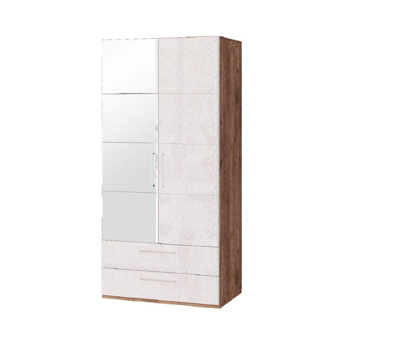 Для одежды, Монреаль (09) Шкаф для одежды с ящик 2-х дверный с зеркалом