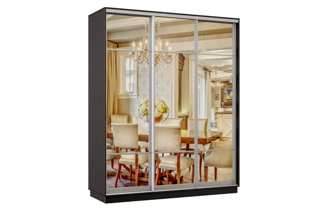 Шкафы-купе 3-х дверные, Шкаф-купе Премьер Лайт 31 (11;11;11) трехдверный